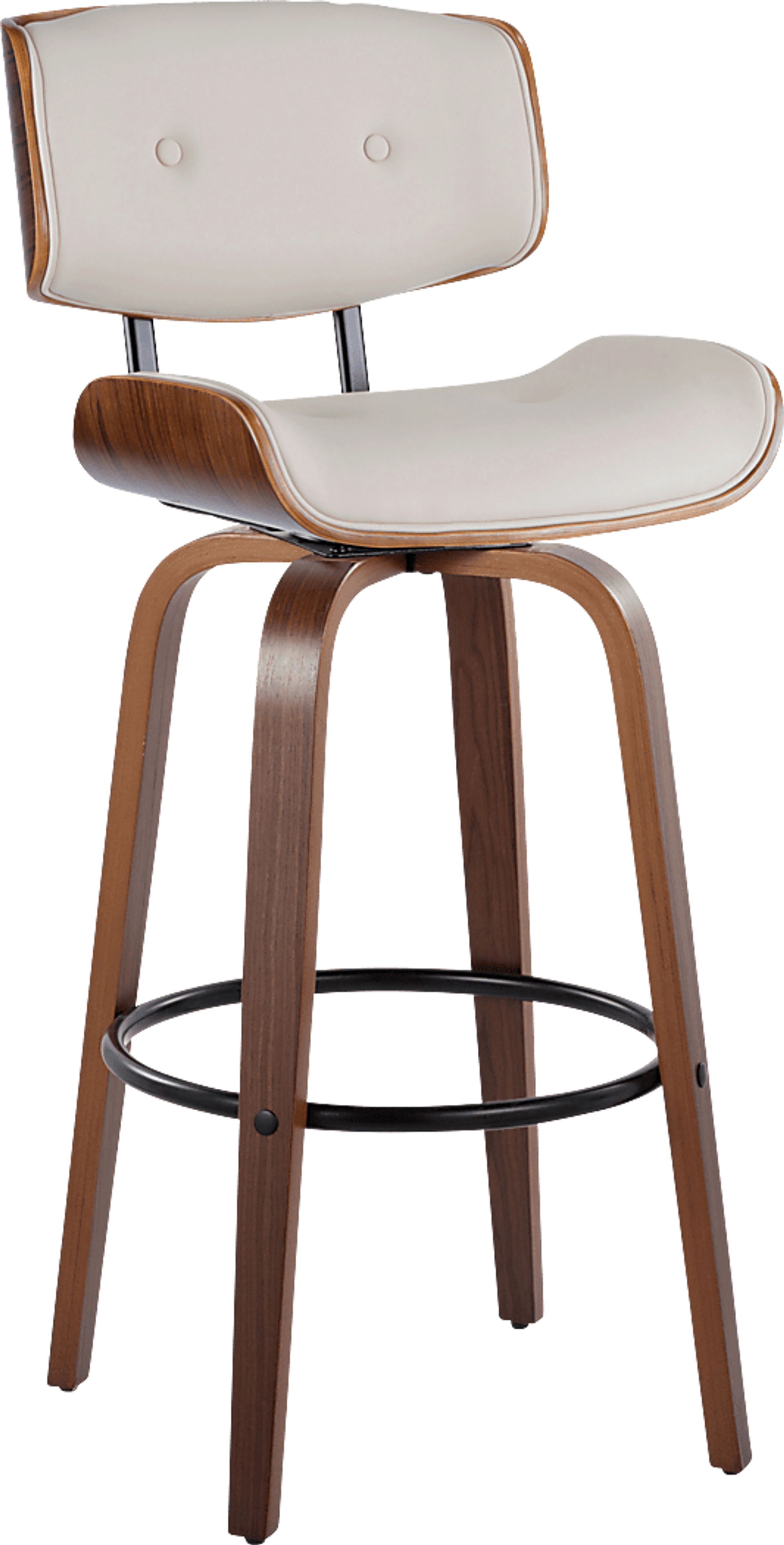 Tesshire II Cream Swivel Barstool, Set of 2 - Image 6