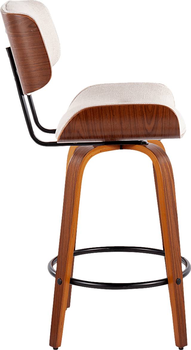 Tesshire II Cream Swivel Counter Height Stool, Set of 2 - Thumbnail - Image 5