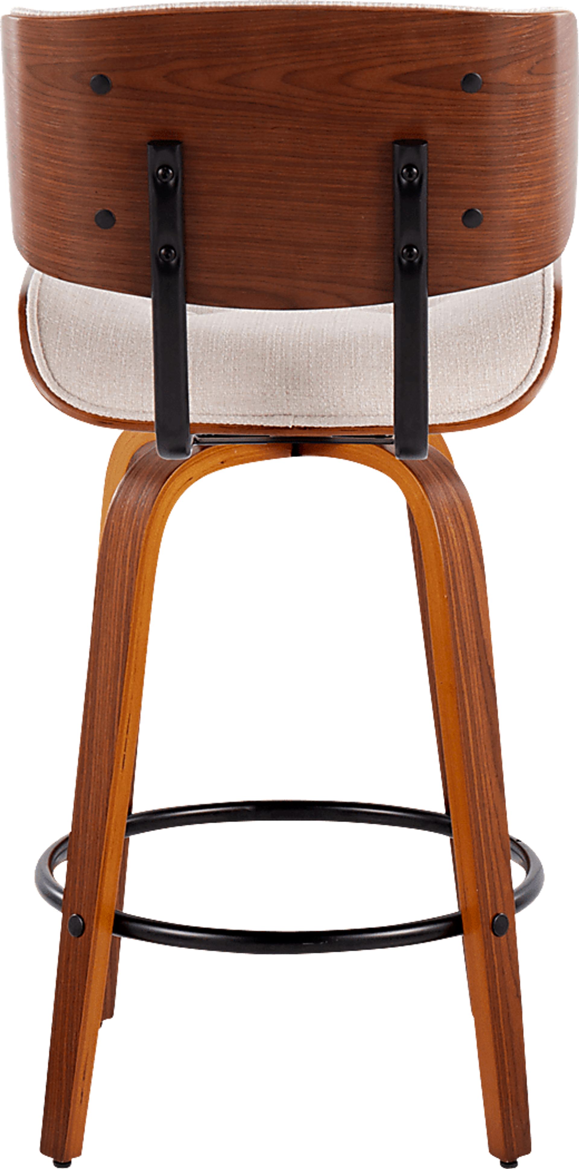 Tesshire II Cream Swivel Counter Height Stool, Set of 2 - Image 7