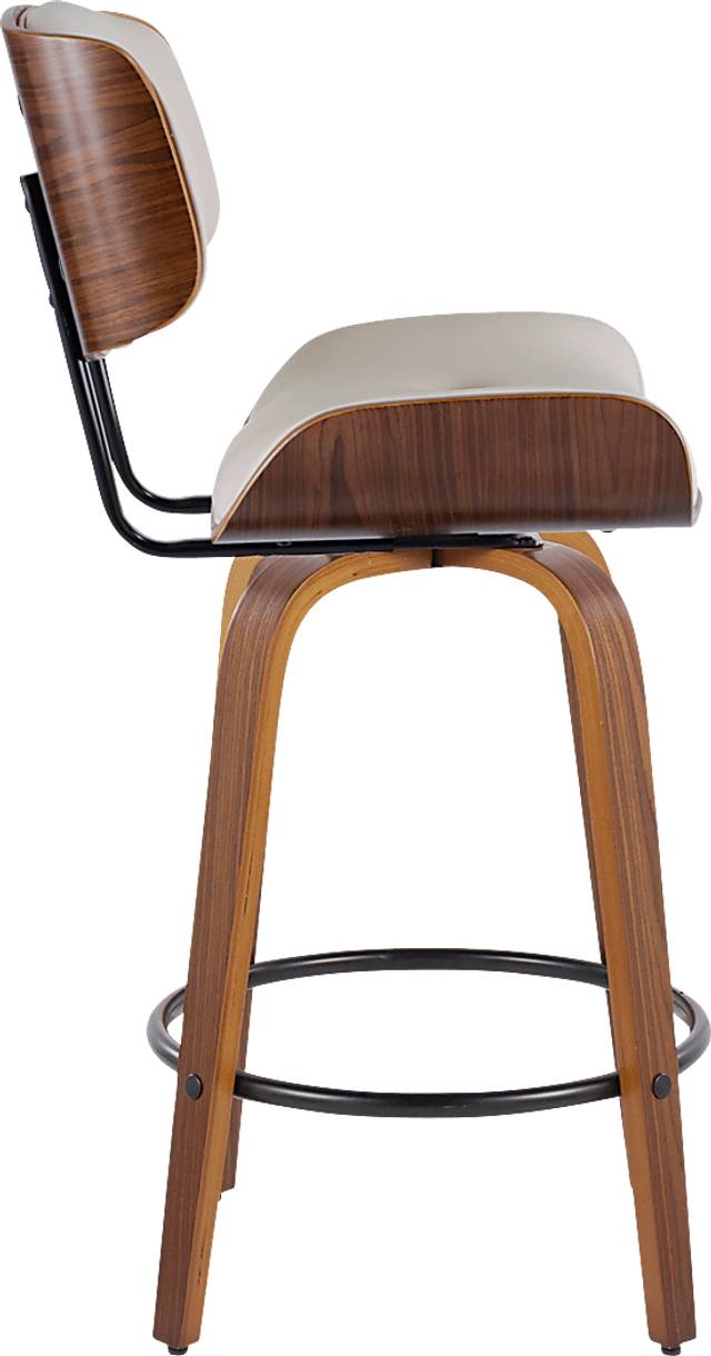 Tesshire II Cream Swivel Counter Height Stool, Set of 2 - Thumbnail - Image 5