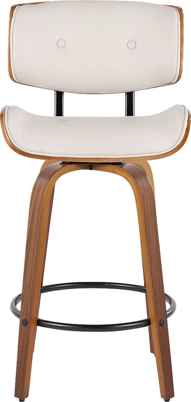 Tesshire II Cream Swivel Counter Height Stool, Set of 2 - Thumbnail - Image 8