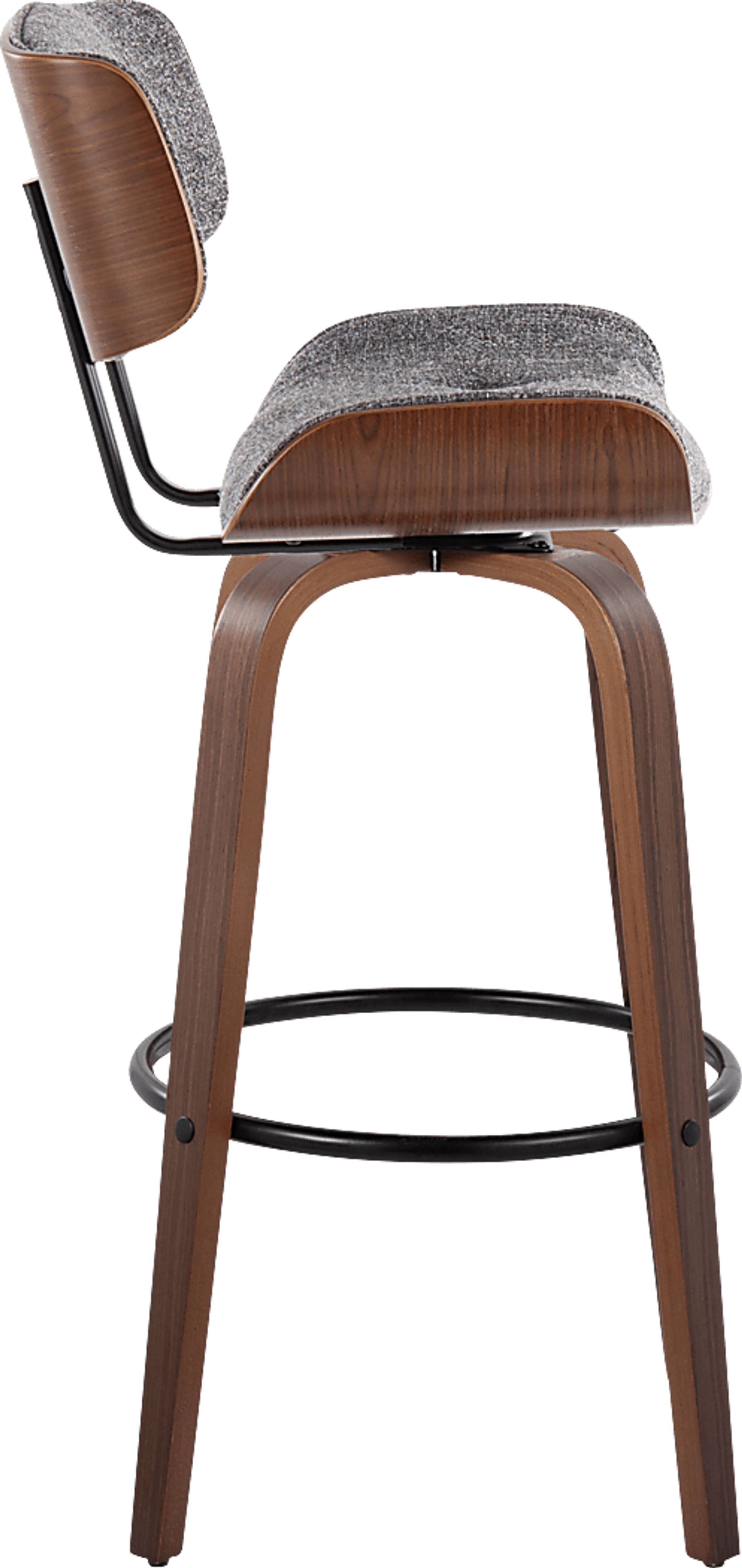 Tesshire II Gray Swivel Barstool, Set of 2 - Image 7