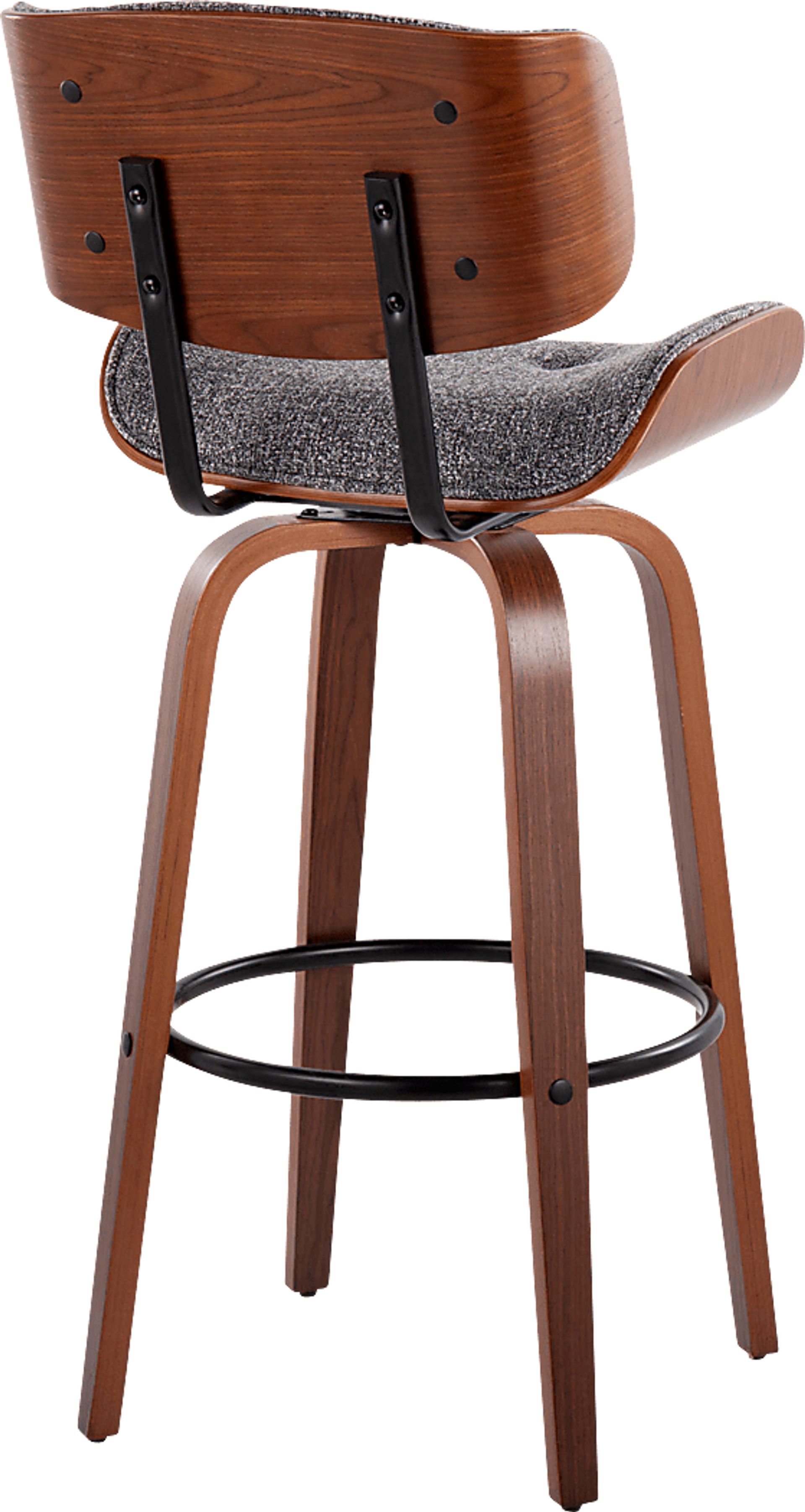 Tesshire II Gray Swivel Barstool, Set of 2 - Image 8