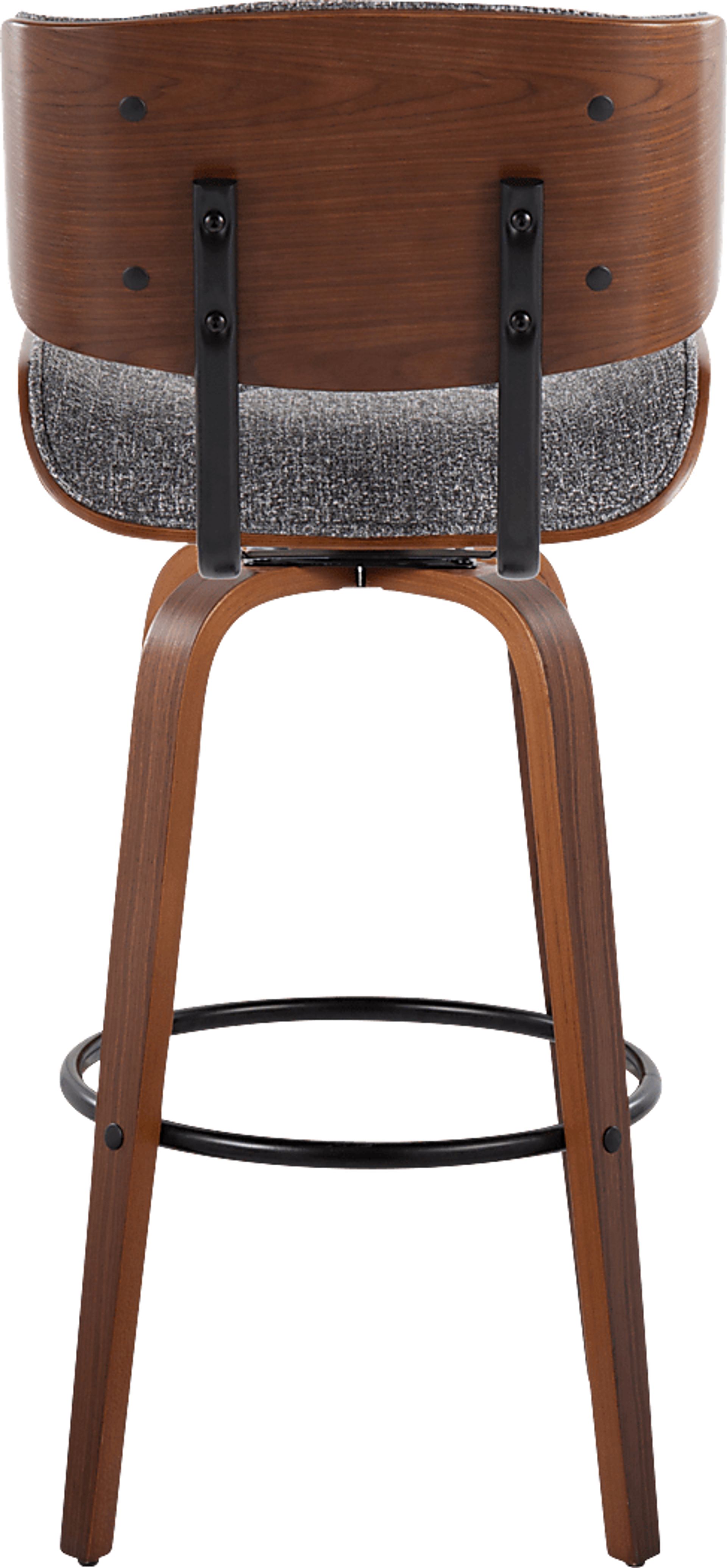 Tesshire II Gray Swivel Barstool, Set of 2 - Image 9