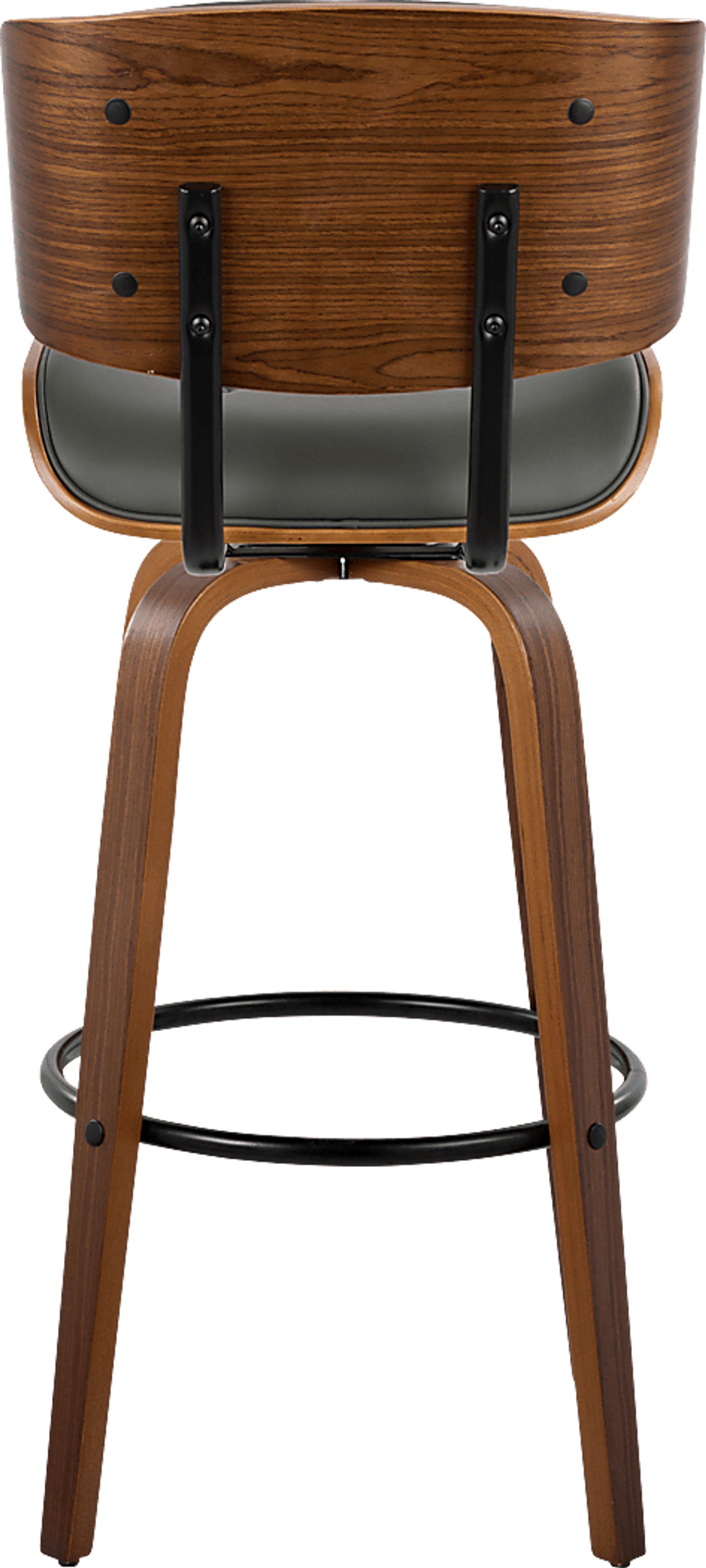 Tesshire II Charcoal Swivel Barstool, Set of 2 - Image 8