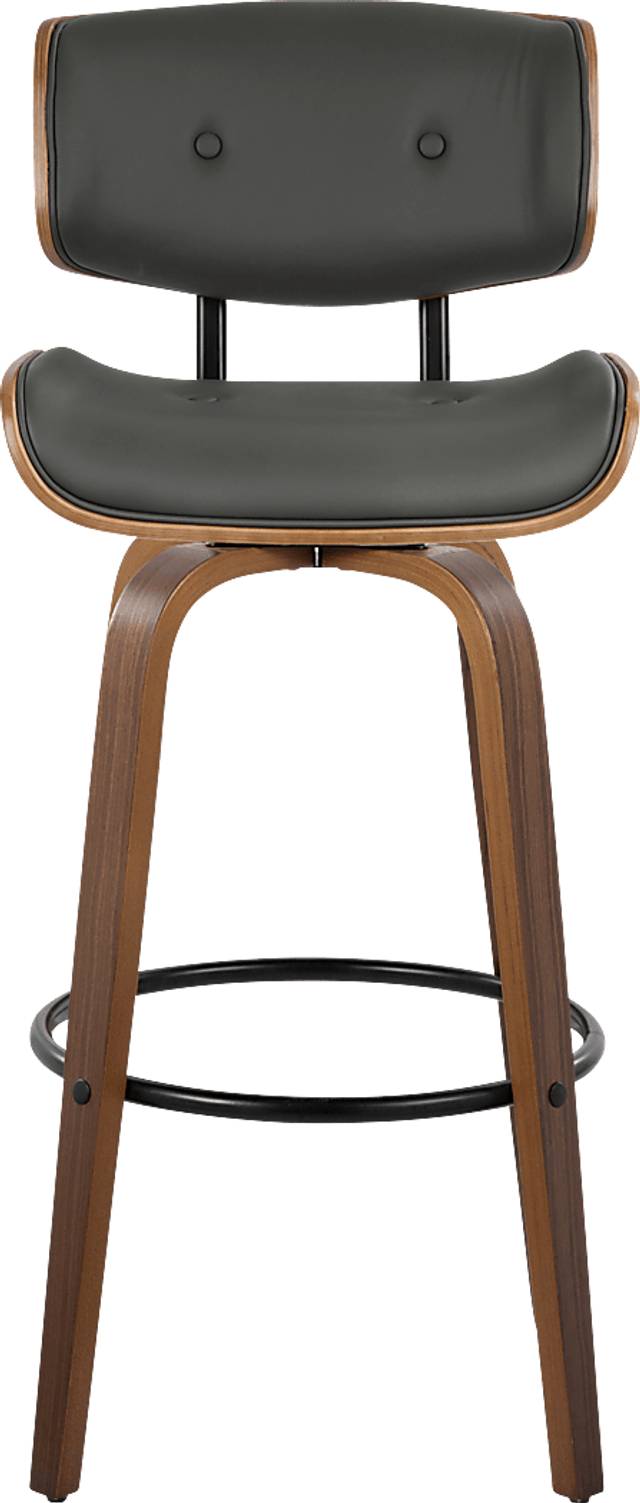 Tesshire II Charcoal Swivel Barstool, Set of 2 - Thumbnail - Image 10