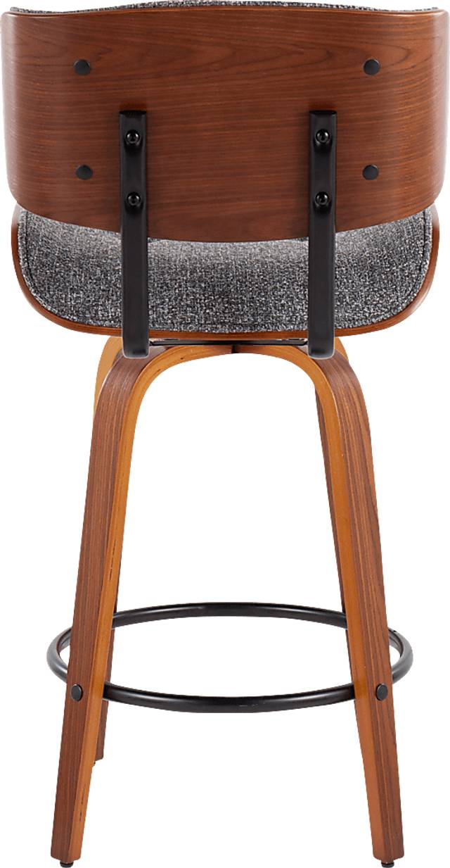 Tesshire II Gray Swivel Counter Height Stool, Set of 2 - Thumbnail - Image 7
