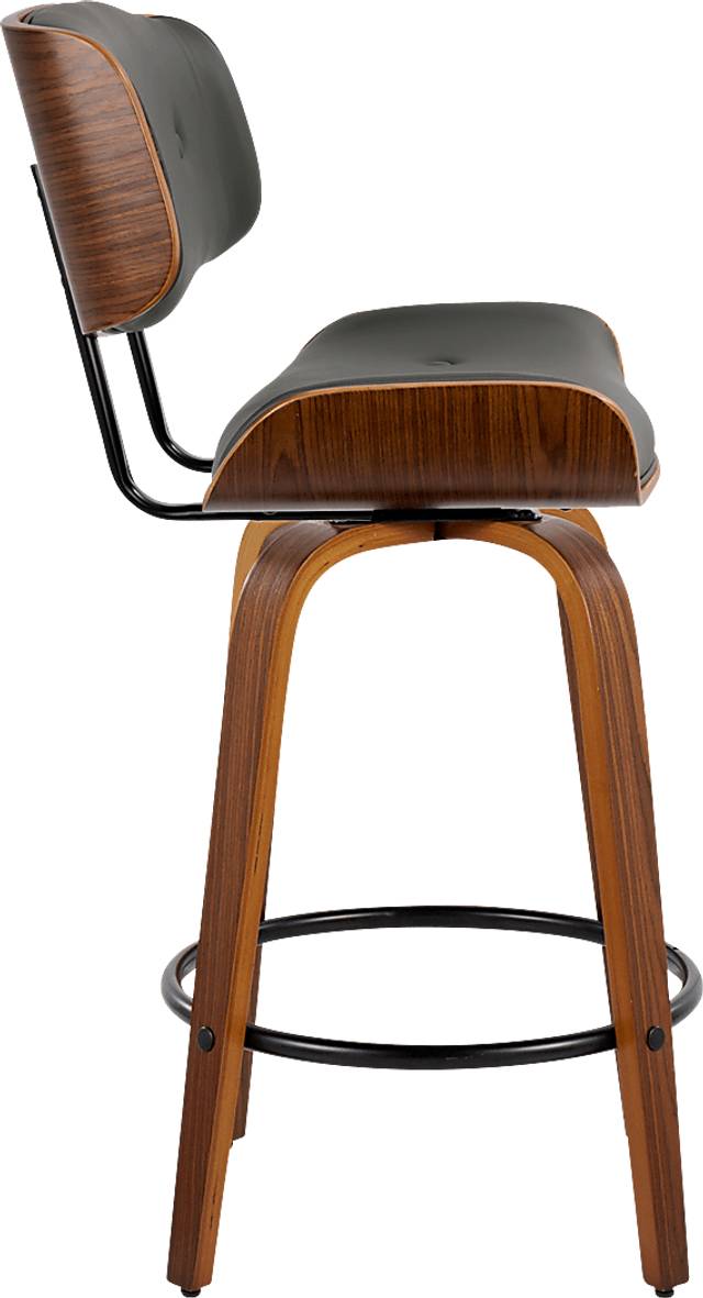 Tesshire II Gray Swivel Counter Height Stool, Set of 2 - Thumbnail - Image 5