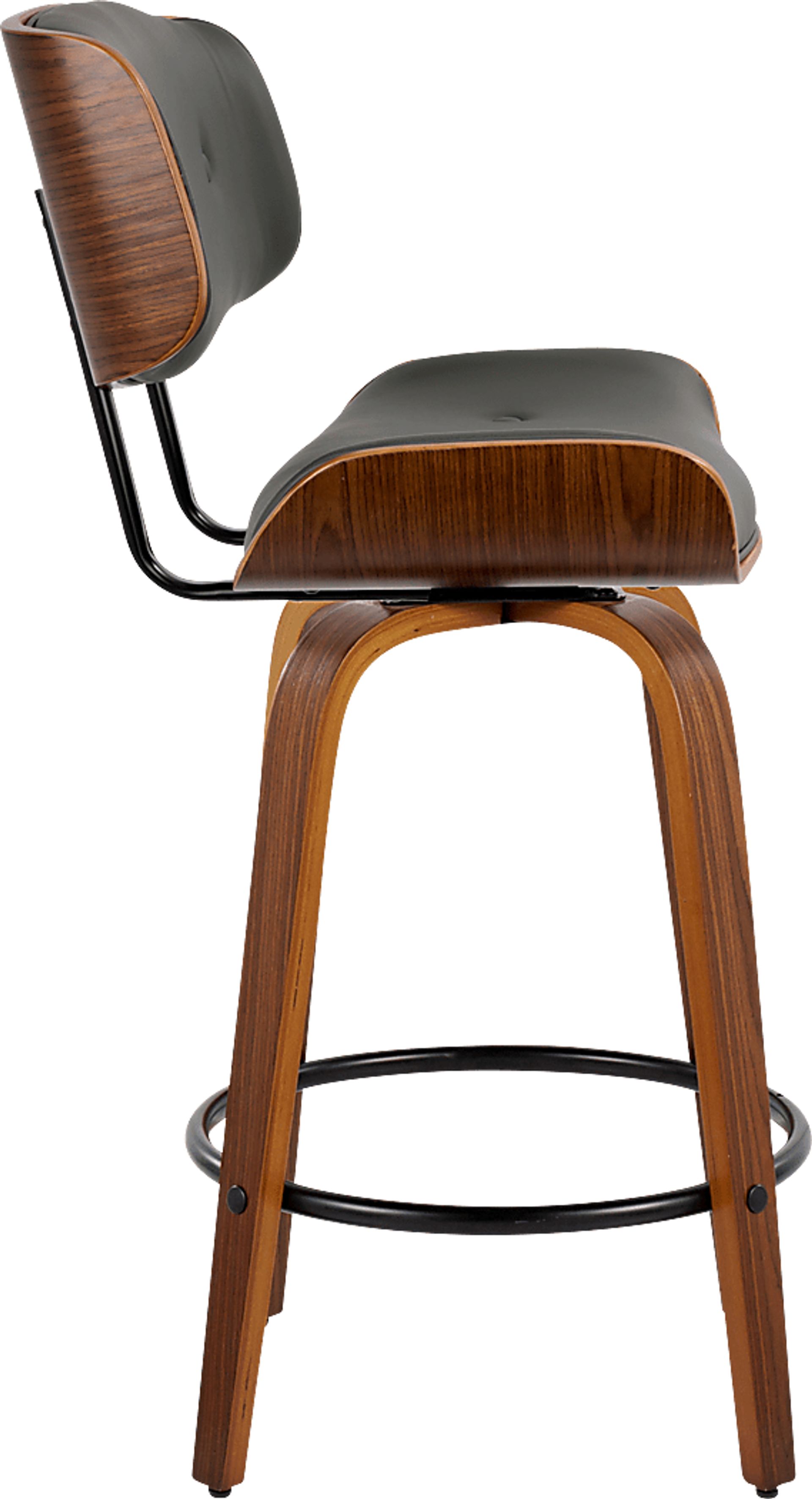 Tesshire II Gray Swivel Counter Height Stool, Set of 2 - Image 5