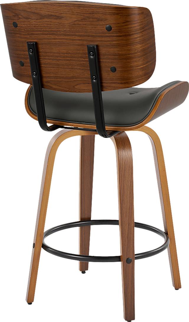 Tesshire II Gray Swivel Counter Height Stool, Set of 2 - Thumbnail - Image 6