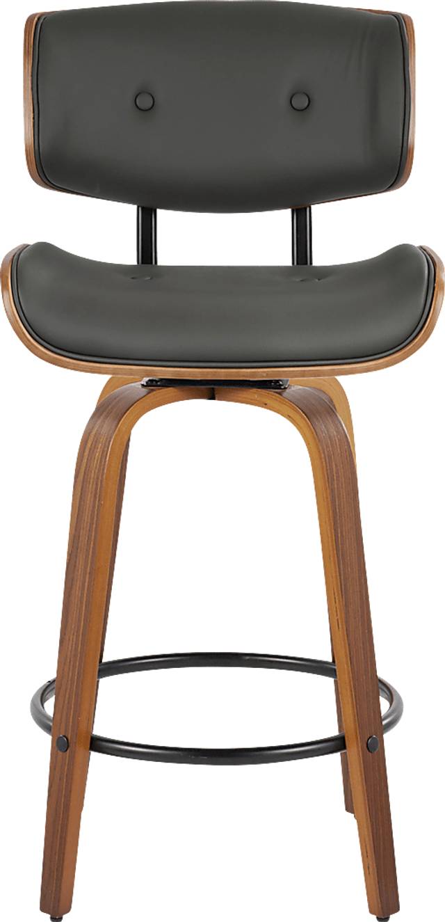 Tesshire II Gray Swivel Counter Height Stool, Set of 2 - Thumbnail - Image 8