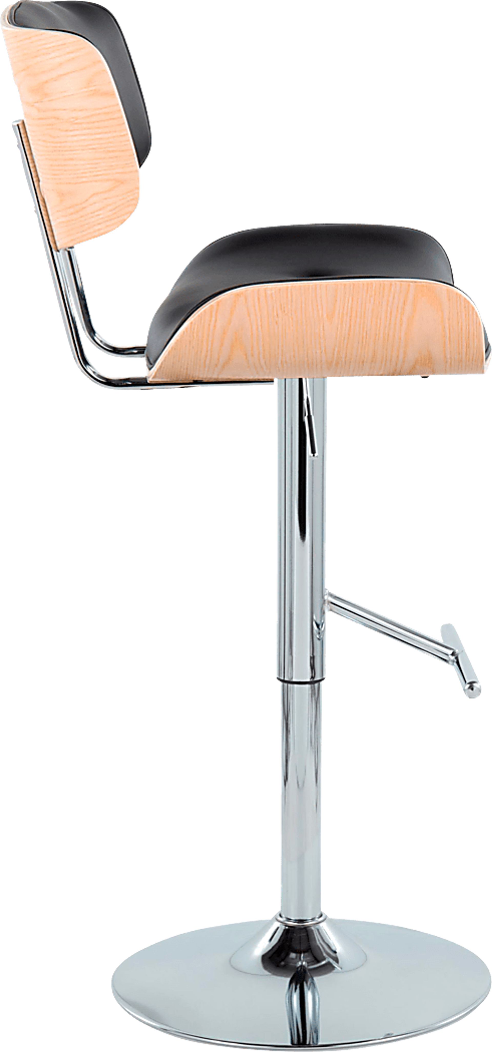 Tesshire III Black Adjustable Barstool, Set of 2 - Image 5