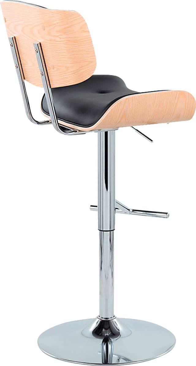 Tesshire III Black Adjustable Barstool, Set of 2 - Thumbnail - Image 6