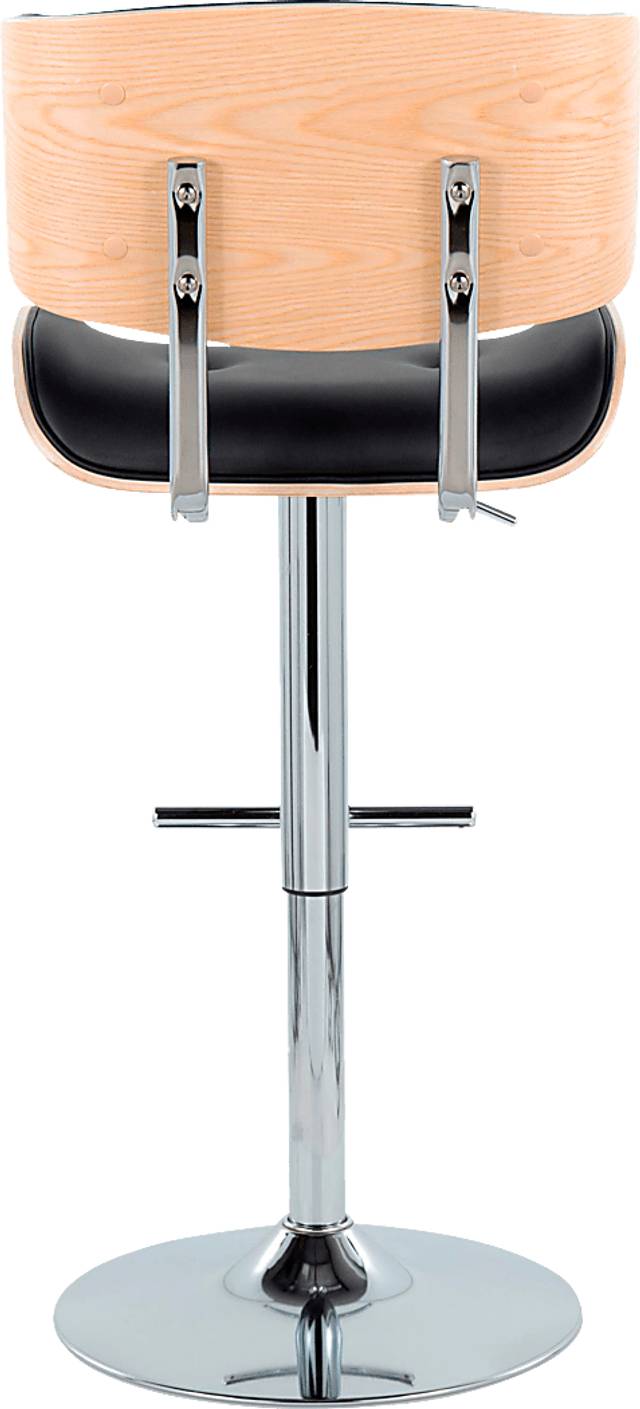 Tesshire III Black Adjustable Barstool, Set of 2 - Thumbnail - Image 7