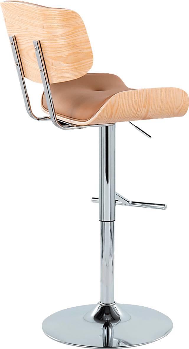 Tesshire III Camel Adjustable Barstool, Set of 2 - Thumbnail - Image 6