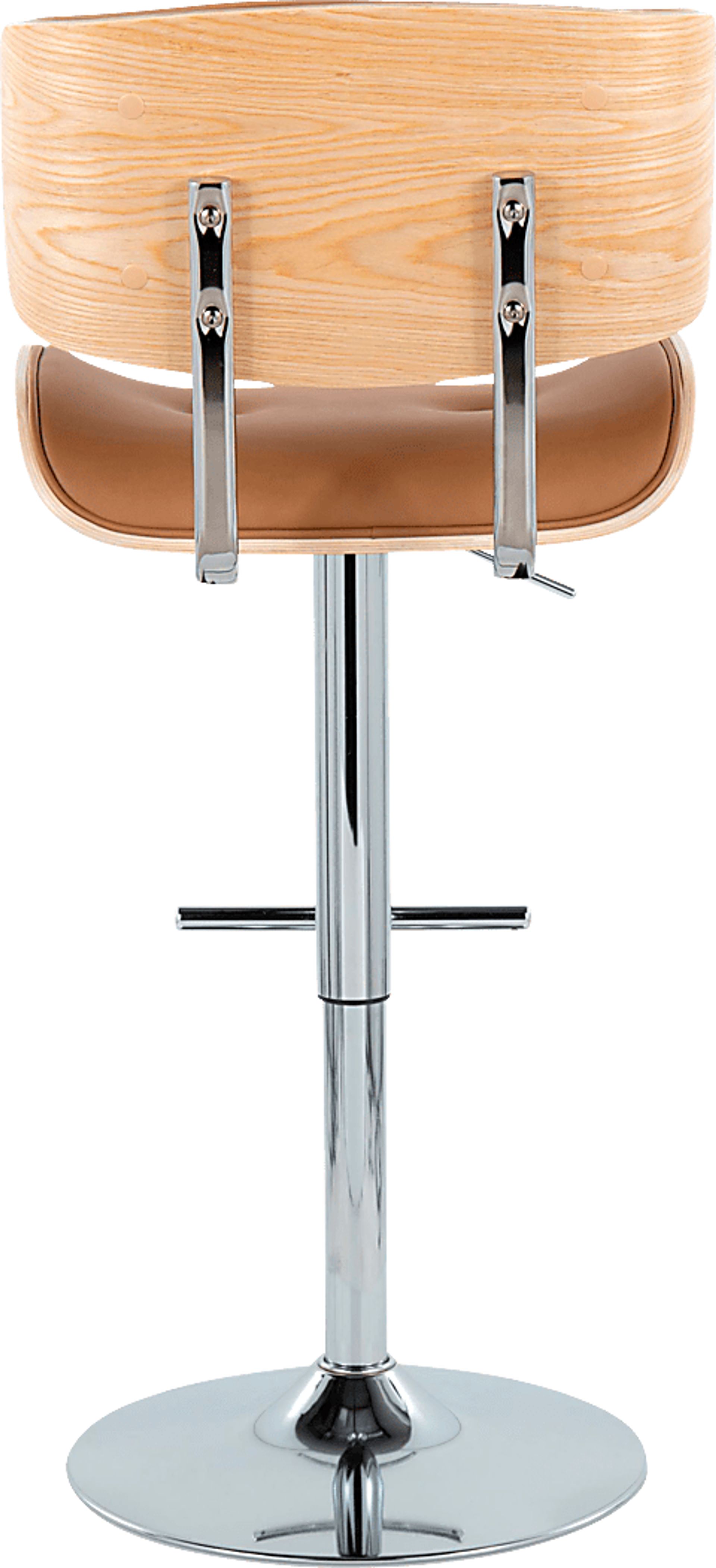 Tesshire III Camel Adjustable Barstool, Set of 2 - Image 7