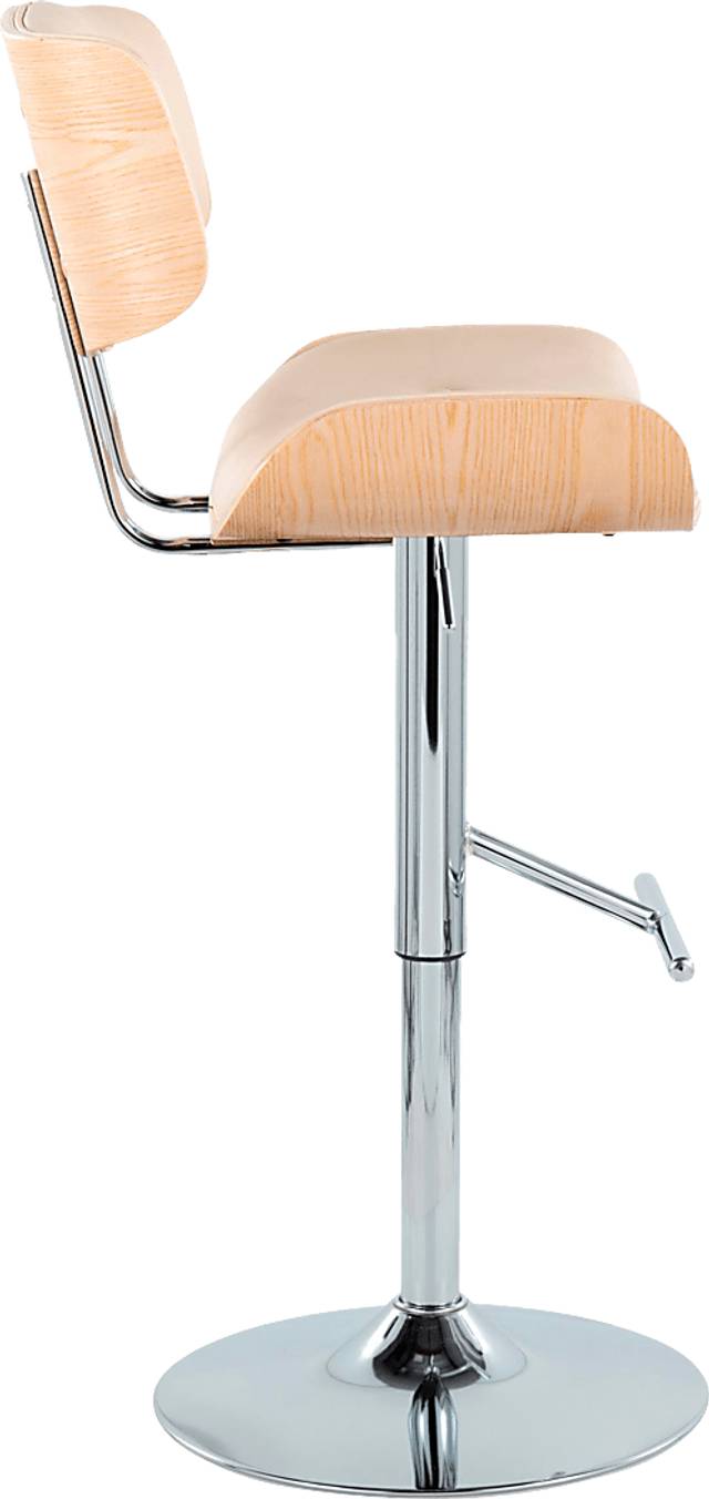 Tesshire III Cream Adjustable Barstool, Set of 2 - Thumbnail - Image 5