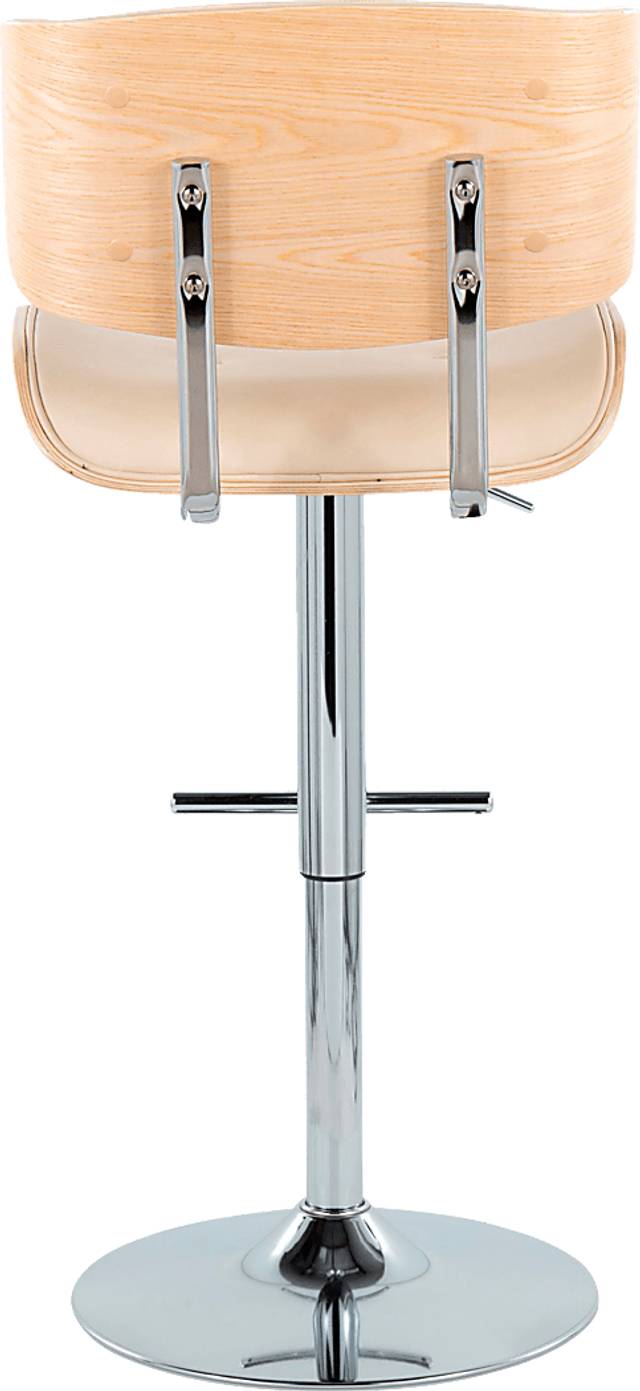 Tesshire III Cream Adjustable Barstool, Set of 2 - Thumbnail - Image 7