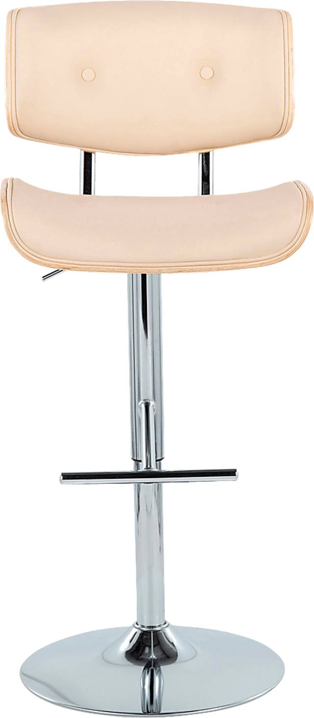 Tesshire III Cream Adjustable Barstool, Set of 2 - Thumbnail - Image 8