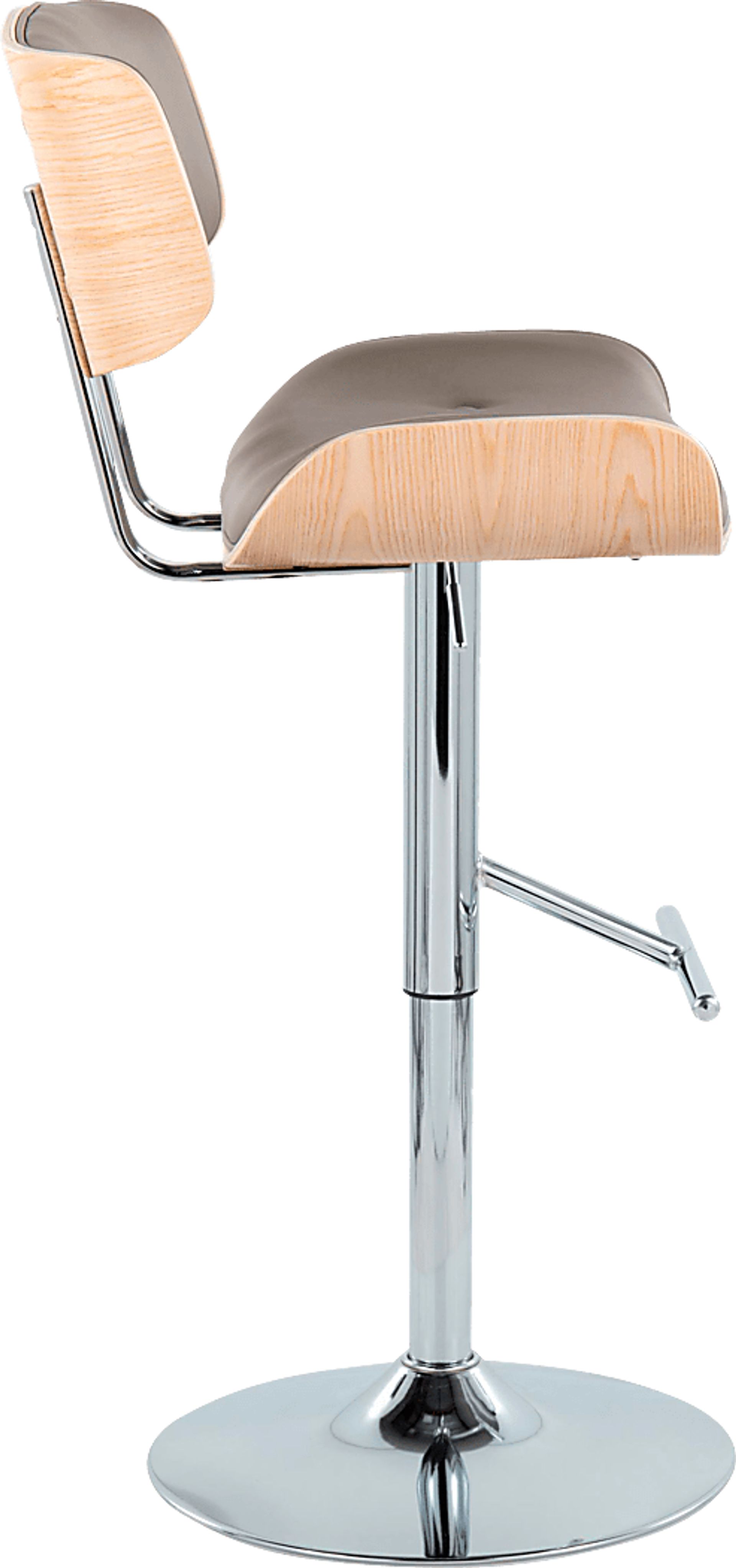 Tesshire III Light Gray Adjustable Barstool, Set of 2 - Image 5