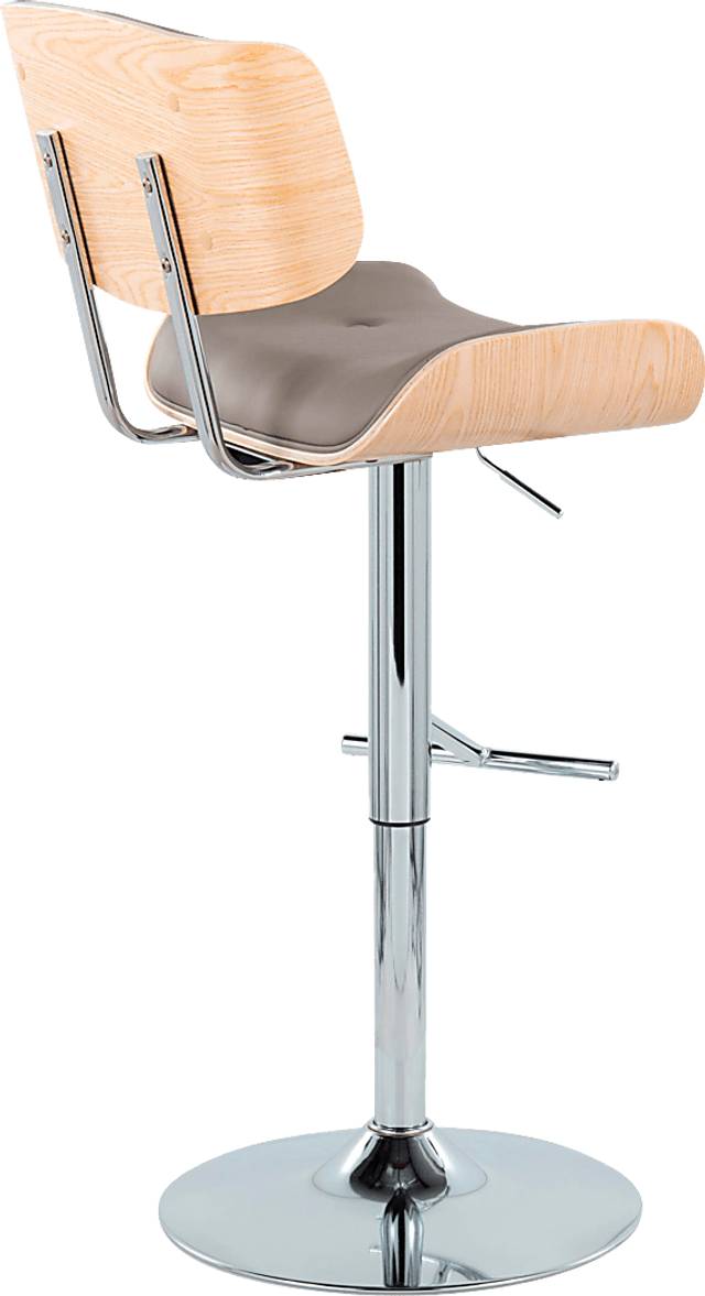Tesshire III Light Gray Adjustable Barstool, Set of 2 - Thumbnail - Image 6