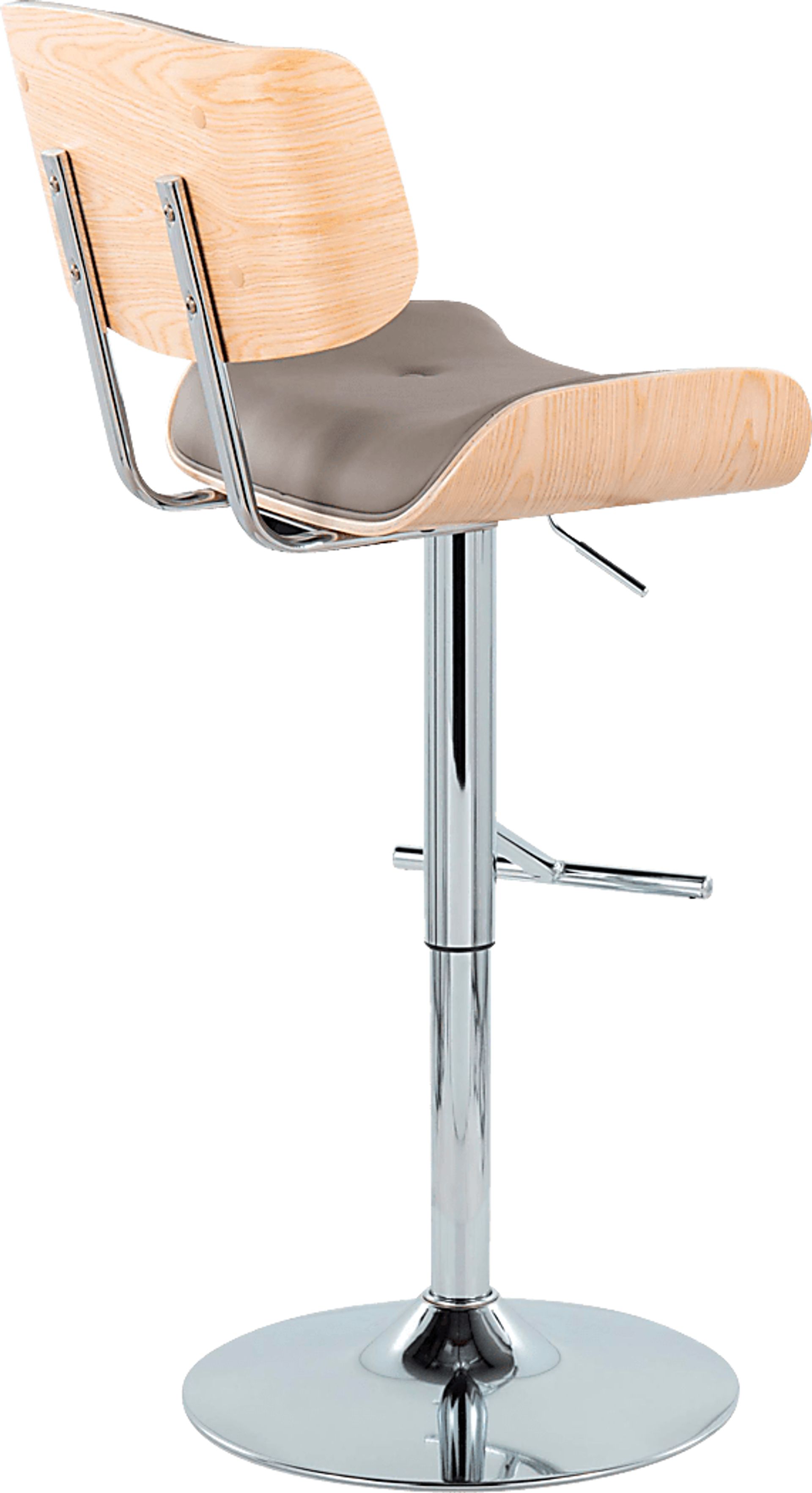 Tesshire III Light Gray Adjustable Barstool, Set of 2 - Image 6