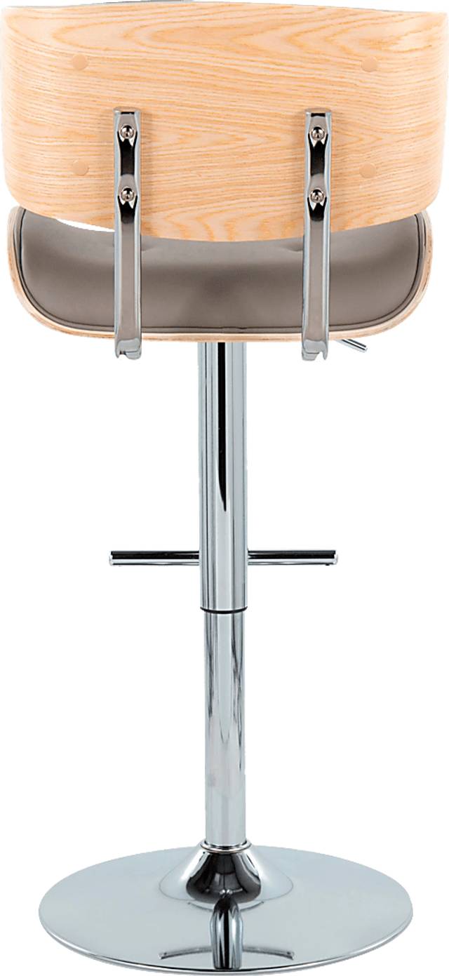 Tesshire III Light Gray Adjustable Barstool, Set of 2 - Thumbnail - Image 7