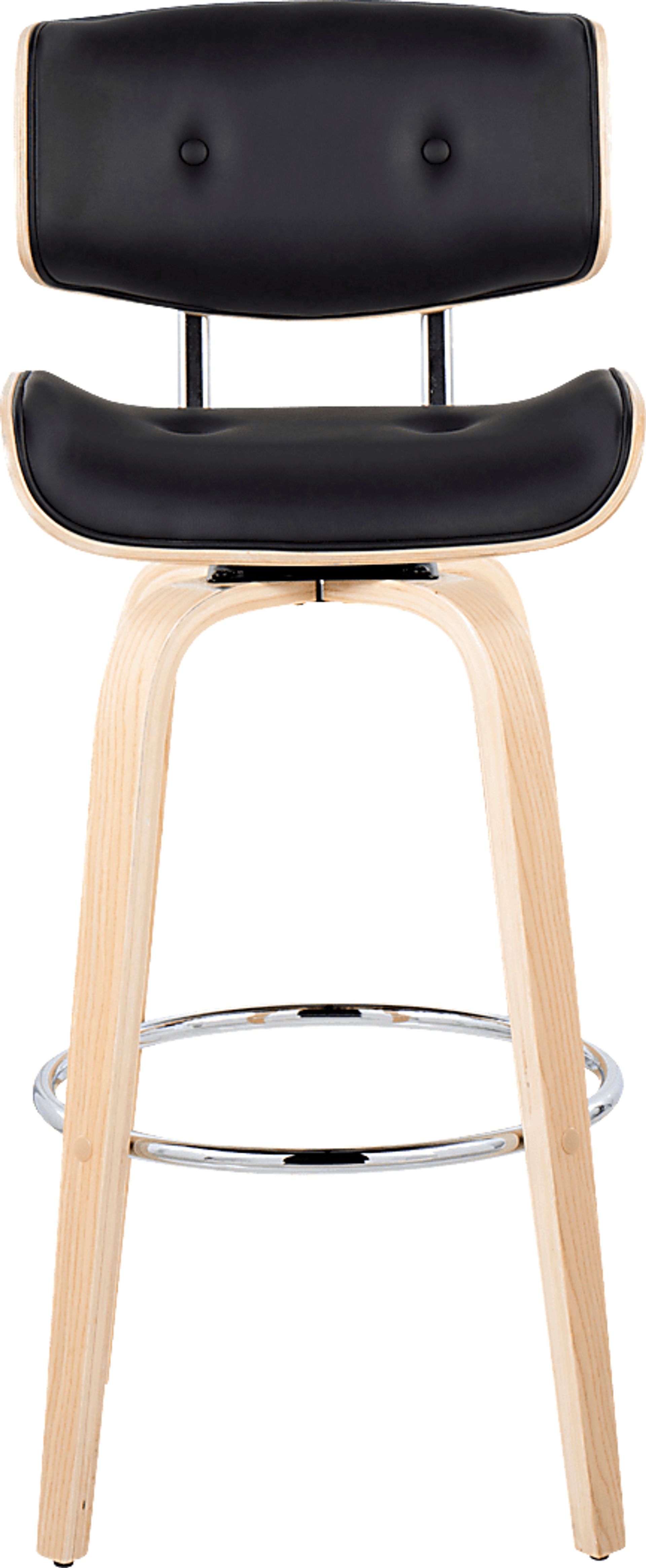 Tesshire IV Black Swivel Barstool, Set of 2 - Image 10