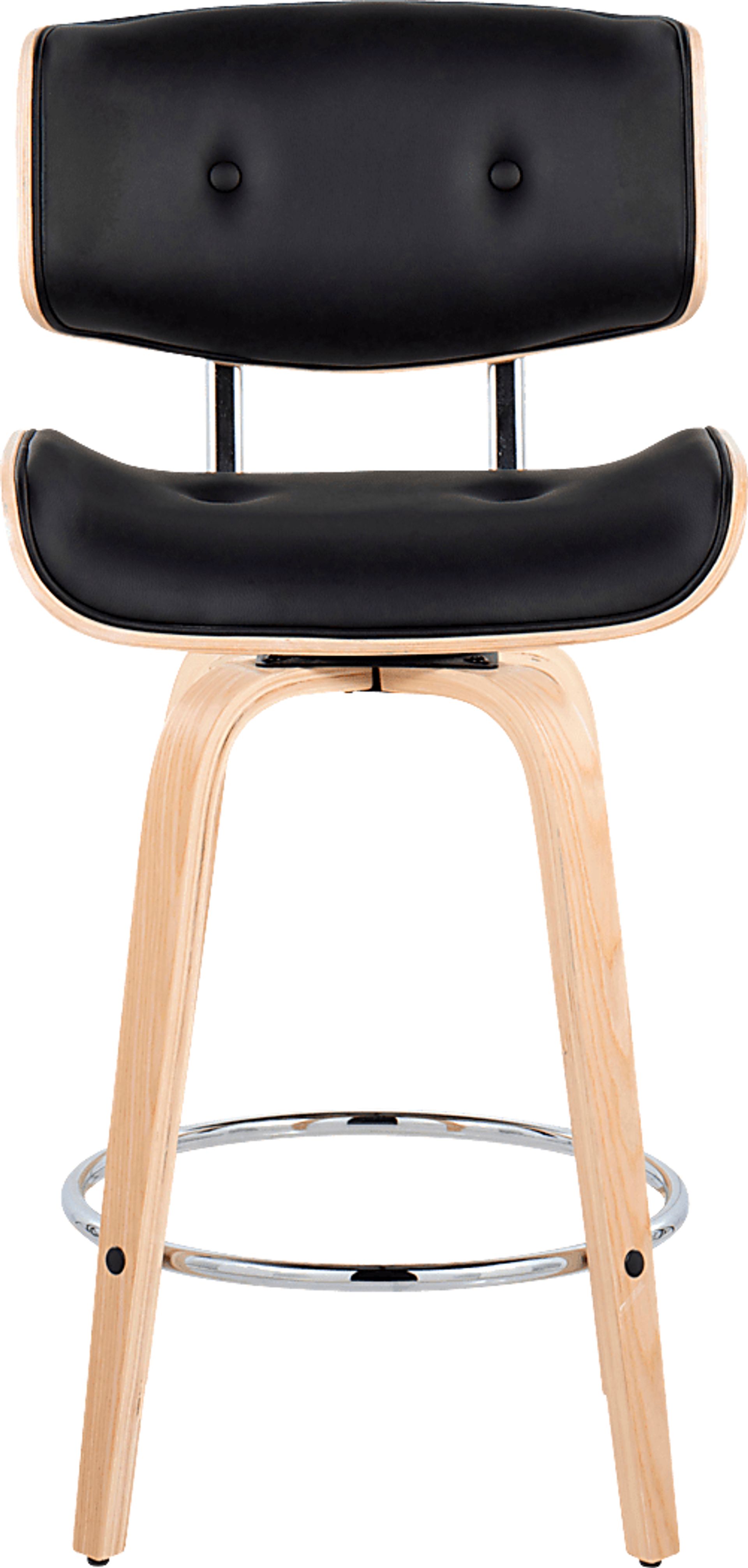 Tesshire IV Black Swivel Counter Height Stool, Set of 2 - Image 8