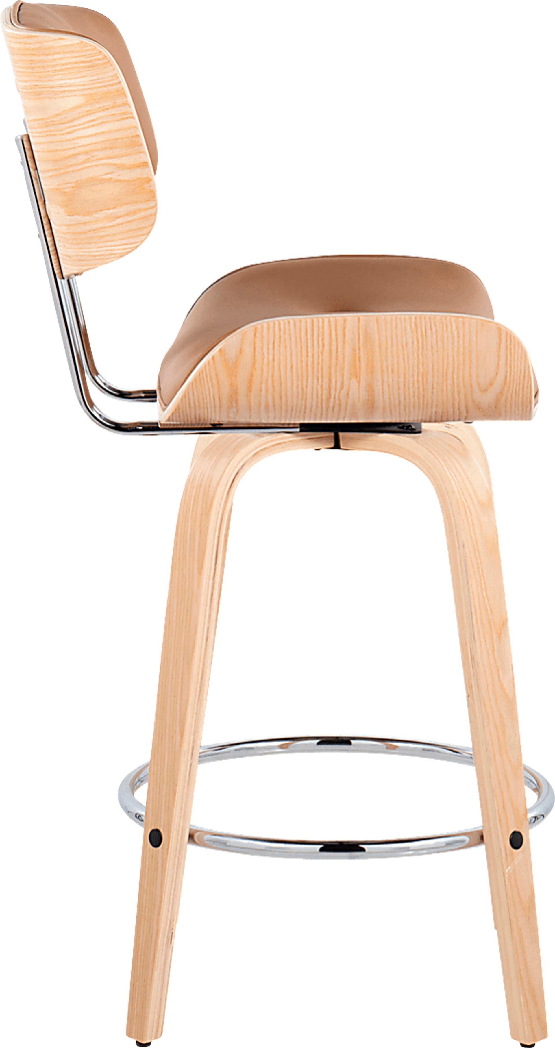 Tesshire IV Camel Swivel Counter Height Stool, Set of 2 - Image 5