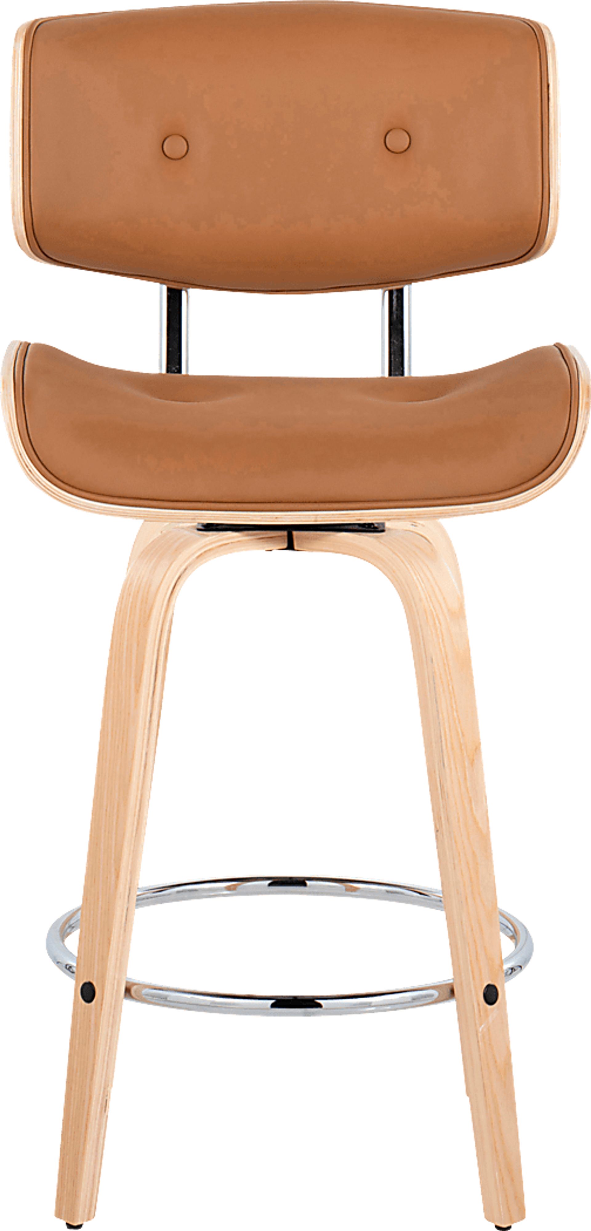 Tesshire IV Camel Swivel Counter Height Stool, Set of 2 - Image 8