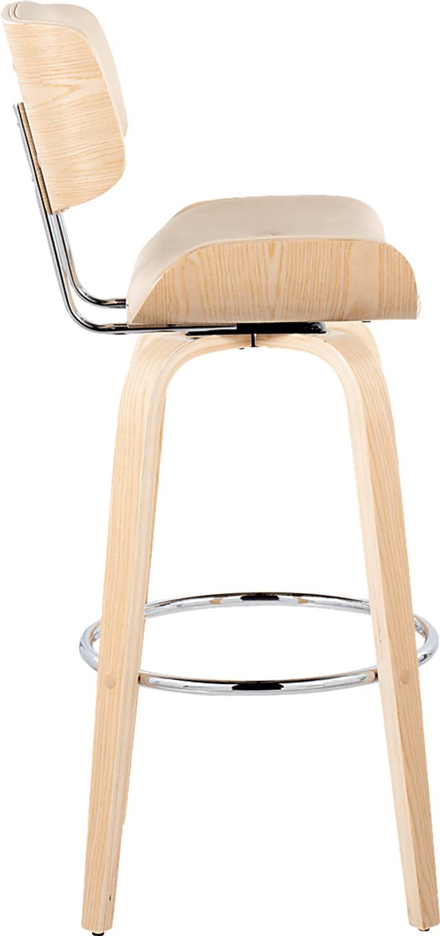 Tesshire IV Cream Swivel Barstool, Set of 2 - Thumbnail - Image 7