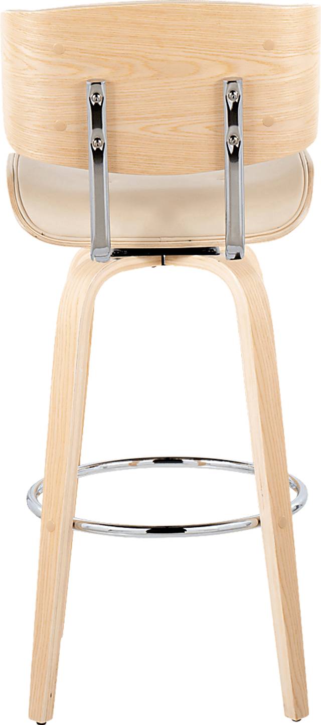 Tesshire IV Cream Swivel Barstool, Set of 2 - Thumbnail - Image 9