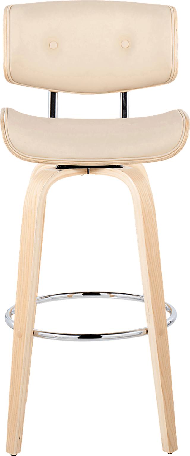 Tesshire IV Cream Swivel Barstool, Set of 2 - Thumbnail - Image 10