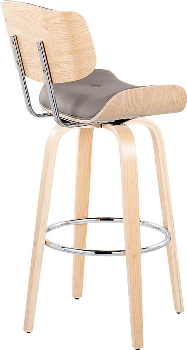 Tesshire IV Light Gray Swivel Barstool, Set of 2 - Thumbnail - Image 8