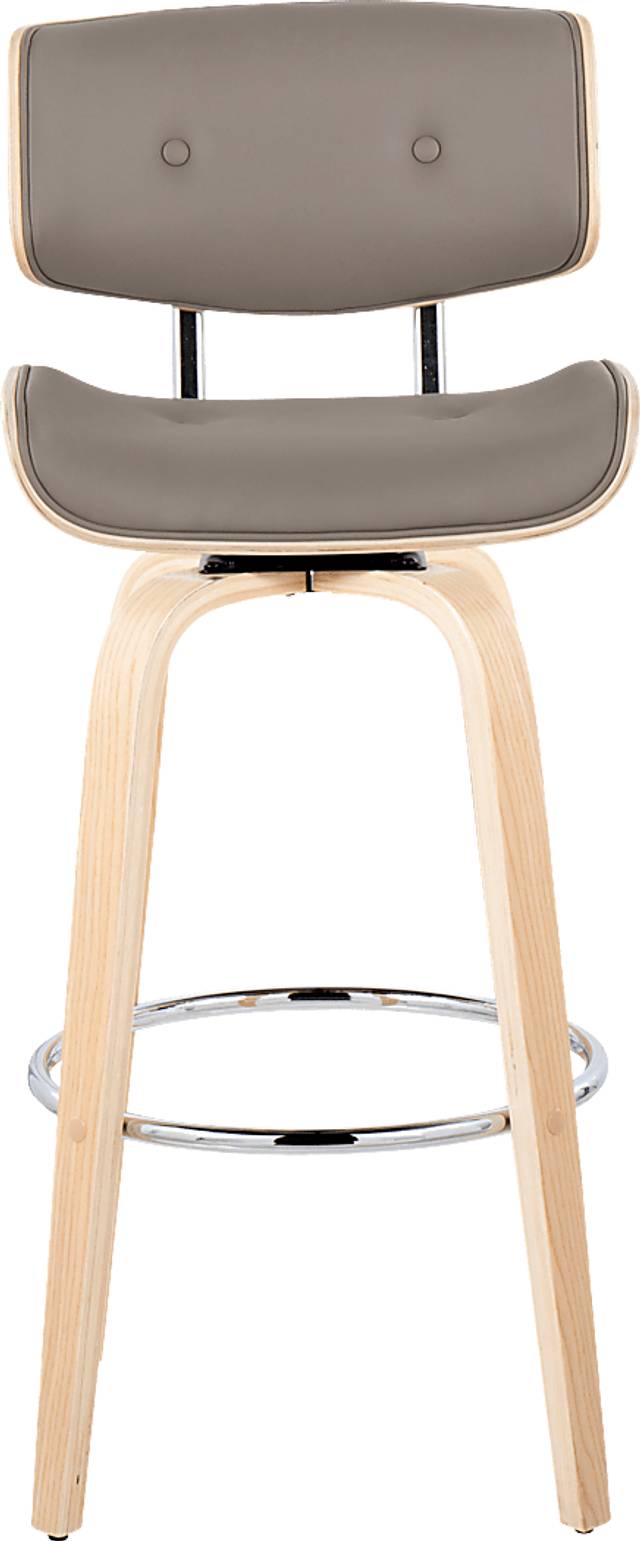 Tesshire IV Light Gray Swivel Barstool, Set of 2 - Thumbnail - Image 10