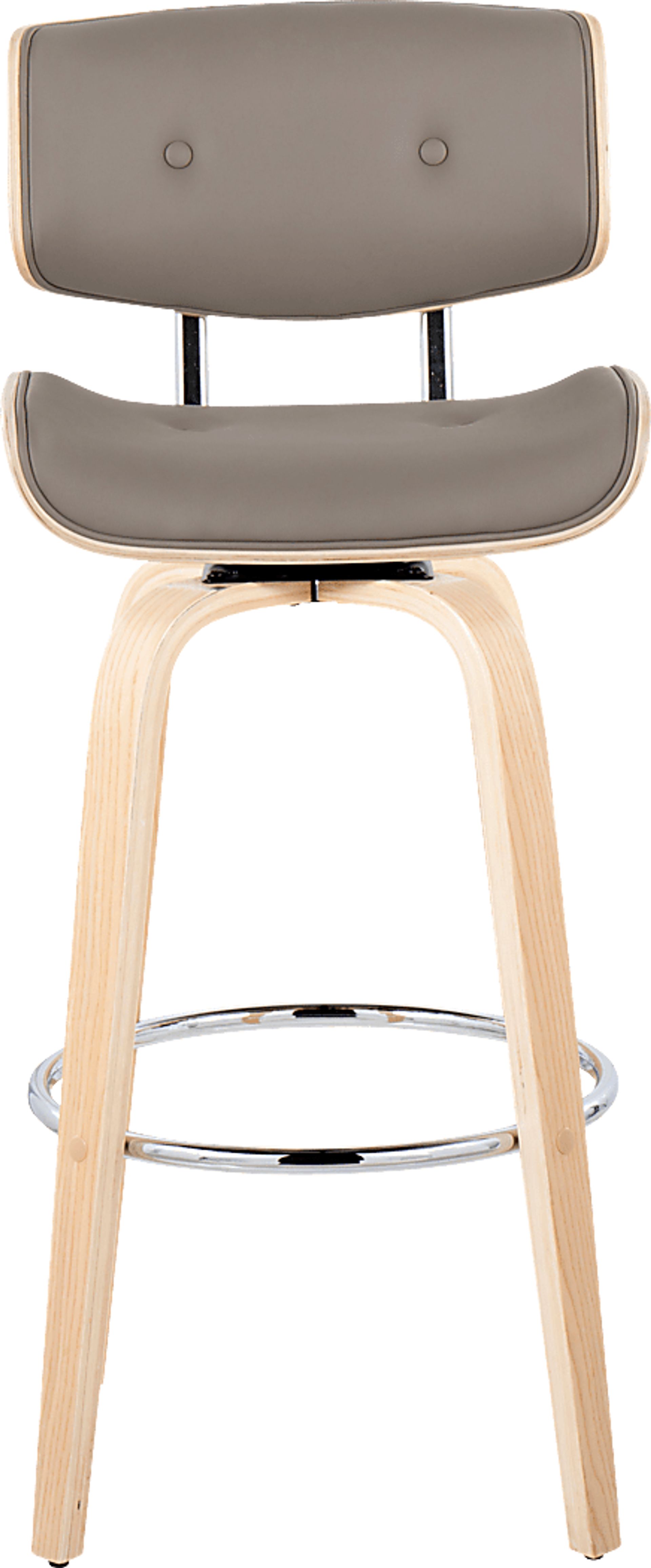 Tesshire IV Light Gray Swivel Barstool, Set of 2 - Image 10