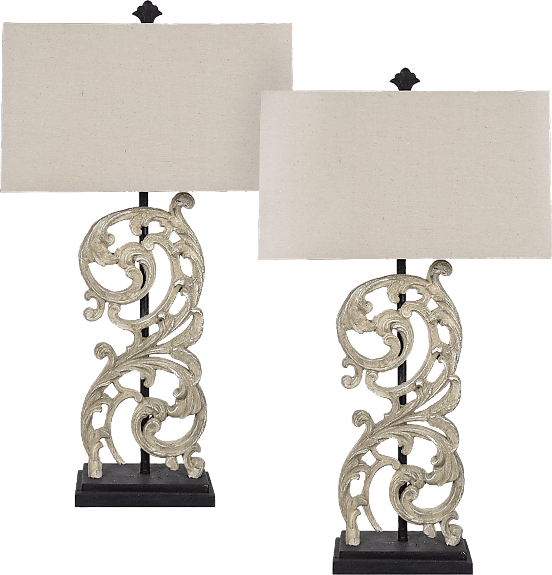 Tettenhall White Set of 2 Lamps - Image 1