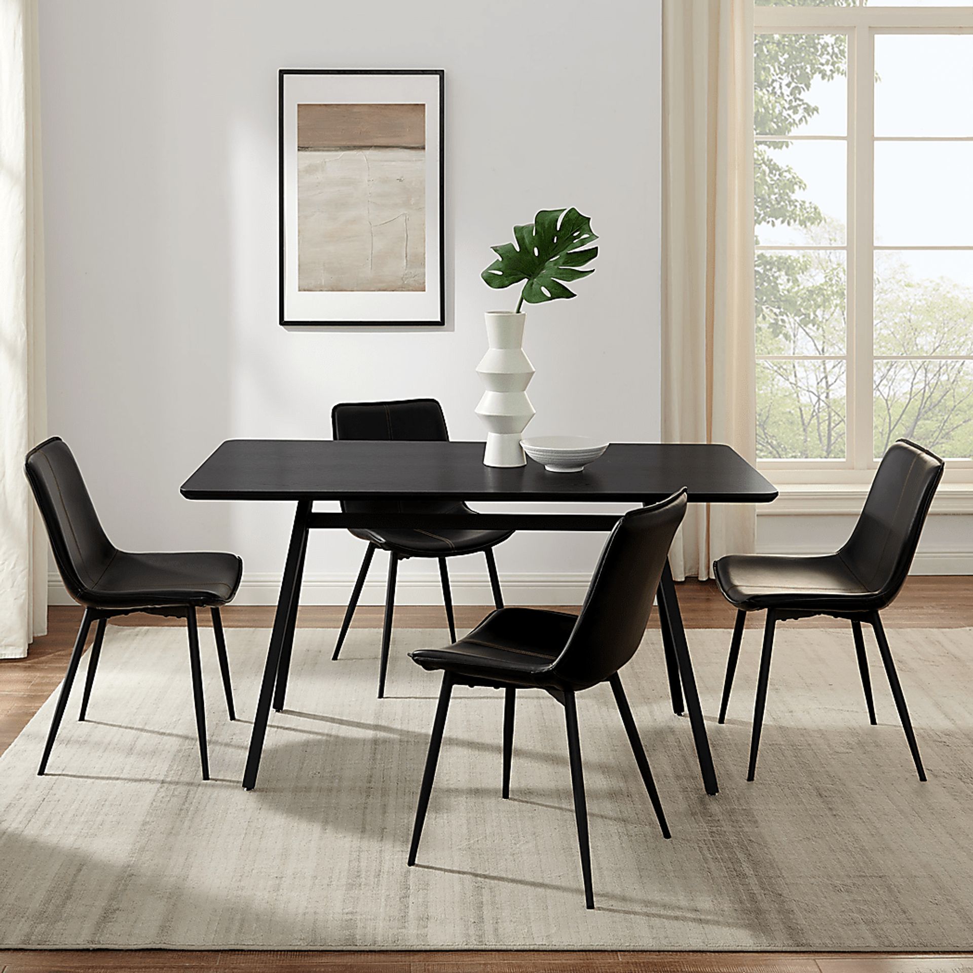 Tetter Black Dining Table - Image 5