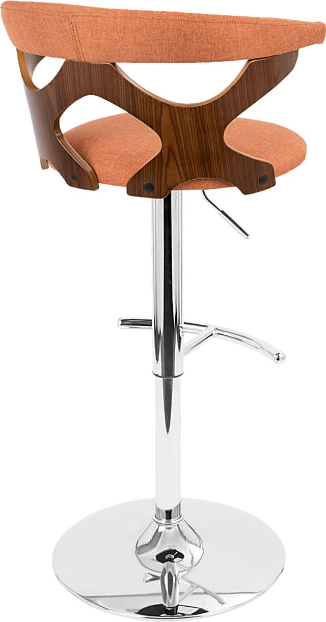 Teurville Orange Adjustable Barstool, Set of 2 - Thumbnail - Image 9