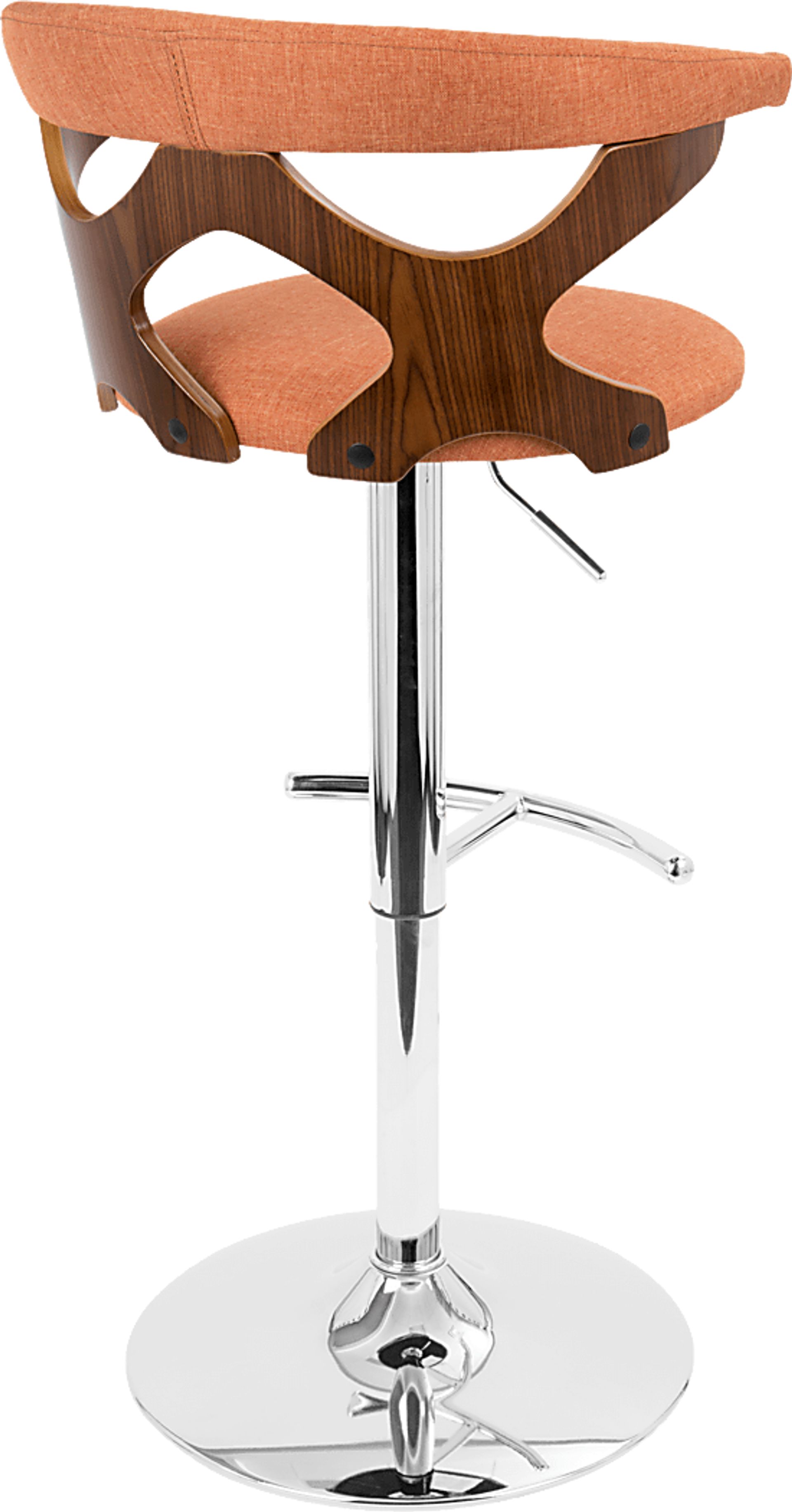 Teurville Orange Adjustable Barstool, Set of 2 - Image 9