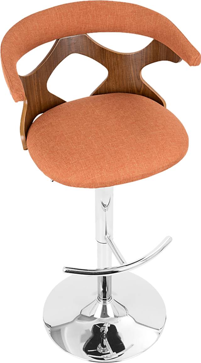 Teurville Orange Adjustable Barstool, Set of 2 - Thumbnail - Image 10