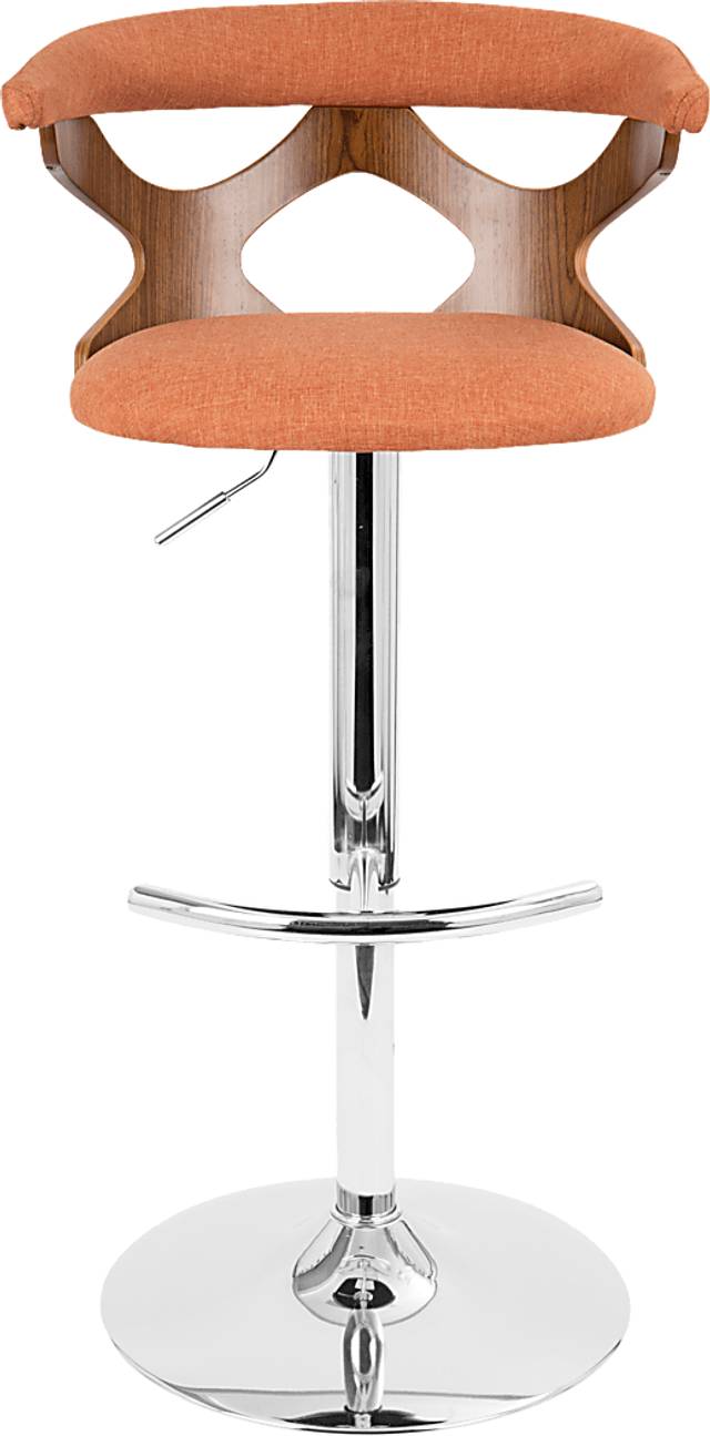 Teurville Orange Adjustable Barstool, Set of 2 - Thumbnail - Image 6