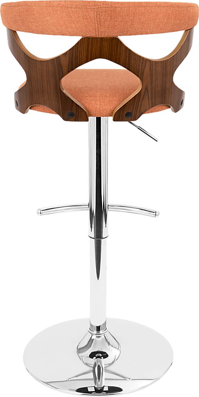 Teurville Orange Adjustable Barstool, Set of 2 - Thumbnail - Image 7