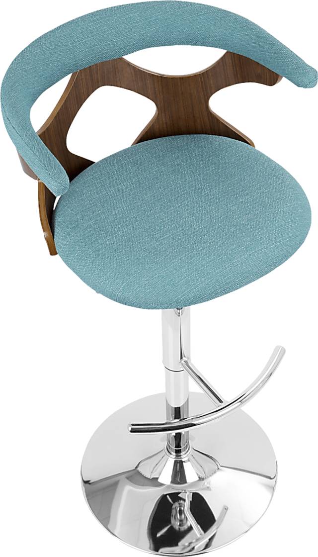 Teurville Teal Adjustable Barstool, Set of 2 - Thumbnail - Image 10
