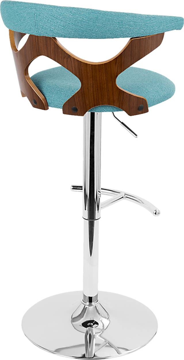 Teurville Teal Adjustable Barstool, Set of 2 - Thumbnail - Image 7
