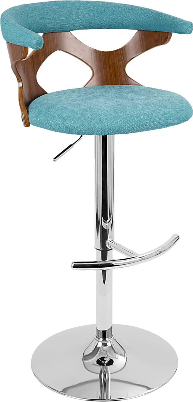 Teurville Teal Adjustable Barstool, Set of 2 - Thumbnail - Image 9