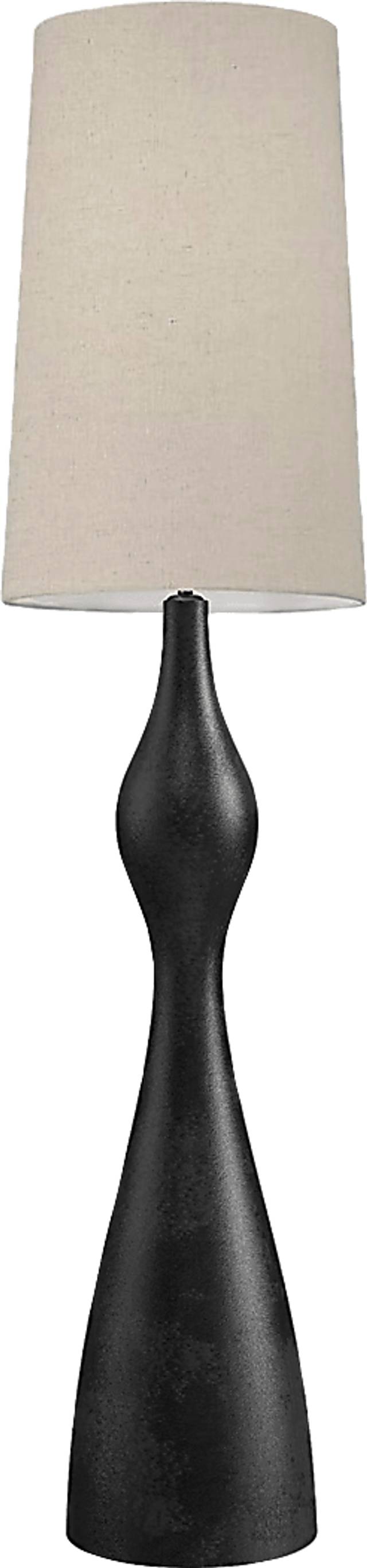 Tevis Black Floor Lamp - Thumbnail - Image 1