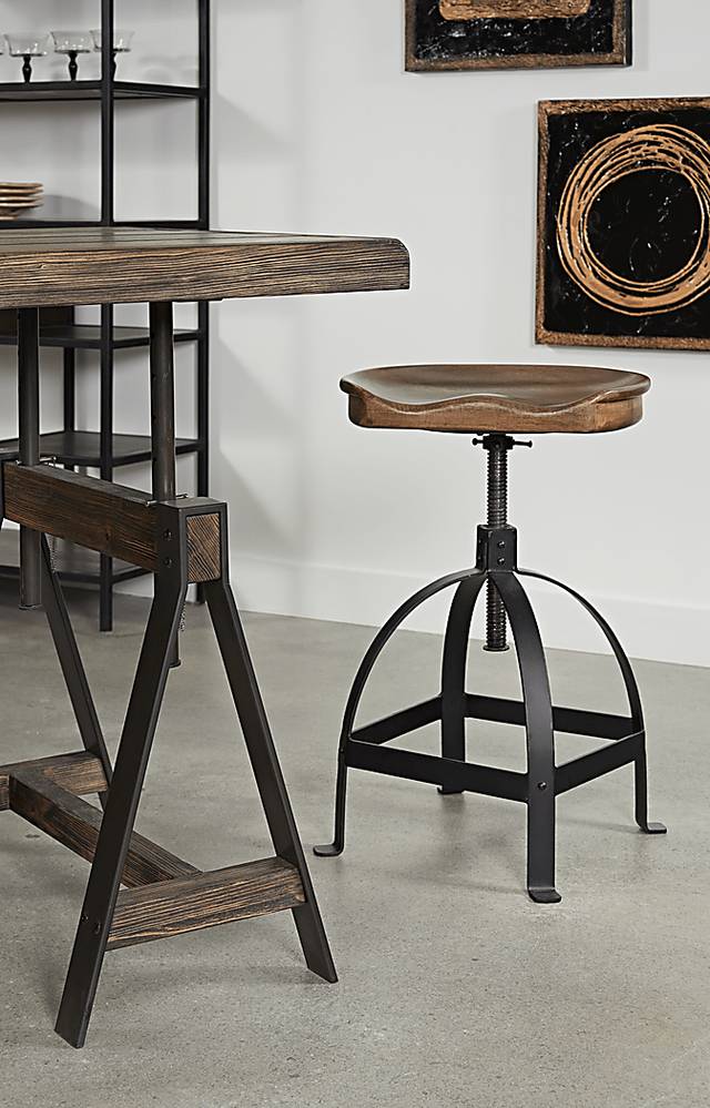 Tex Brown Counter Height Stool - Thumbnail - Image 2