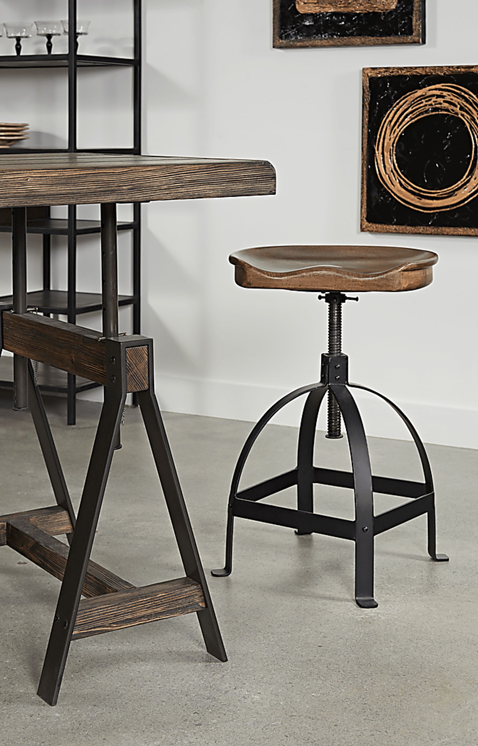 Tex Brown Counter Height Stool - Image 2
